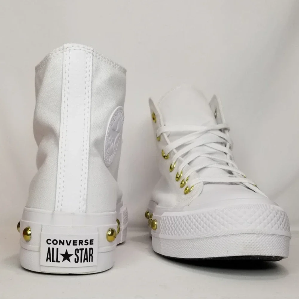 Converse CTAS Lift Platform Hi Tops Brand New Women's Size 8 White A06787C NWT - Picture 5 of 7